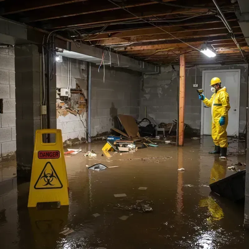 Flooded Basement Electrical Hazard in Uptown, IL Property